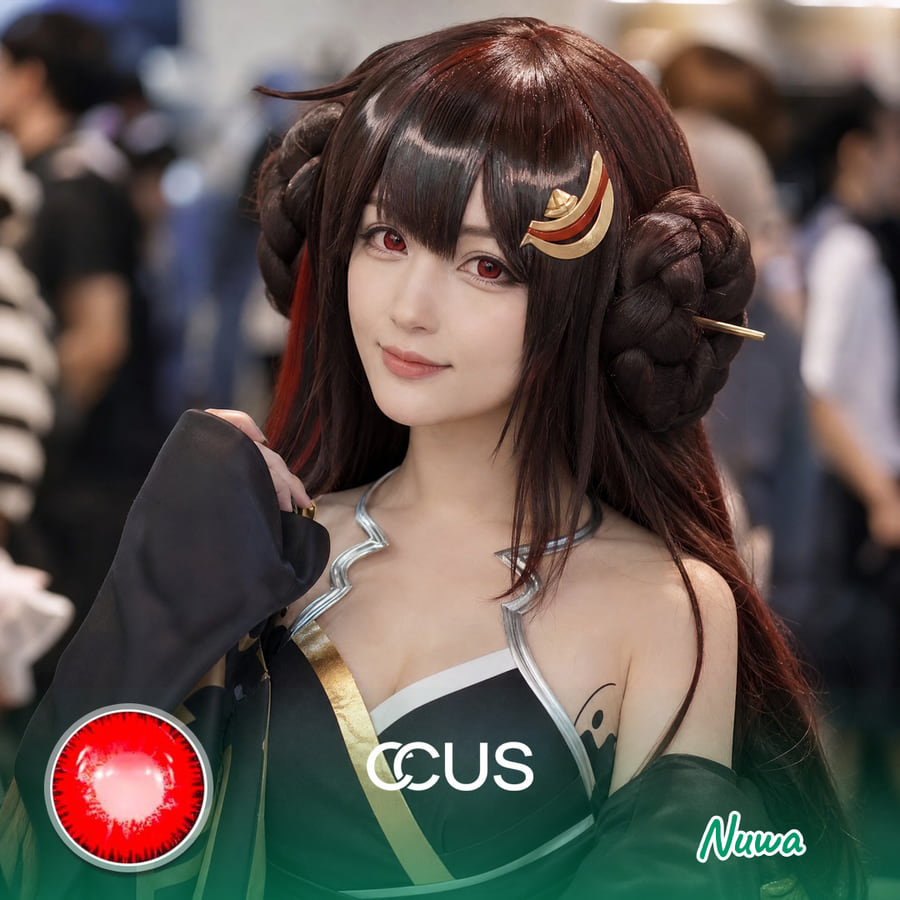 Hi3Rd: Nuwa Cosplay Red Contact Lenses