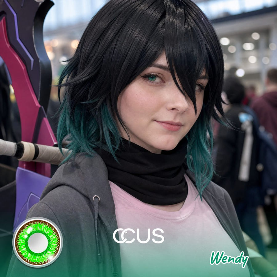 Hi3Rd: Wendy Cosplay Opal Green Contact Lenses