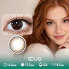 Pearl Dawn Champagne Brown Contact Lenses