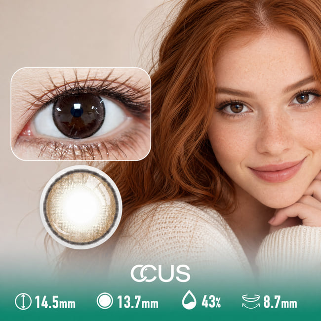 Pearl Dawn Champagne Brown Contact Lenses