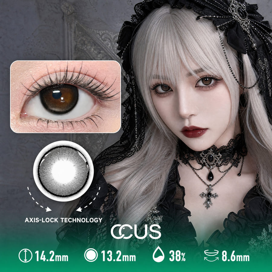 Kyoto Mist Charcoal Black Contact Lenses - Ccus Eyewear · Premium Colored Contacts Kyoto Mist Charcoal Black Contact Lenses