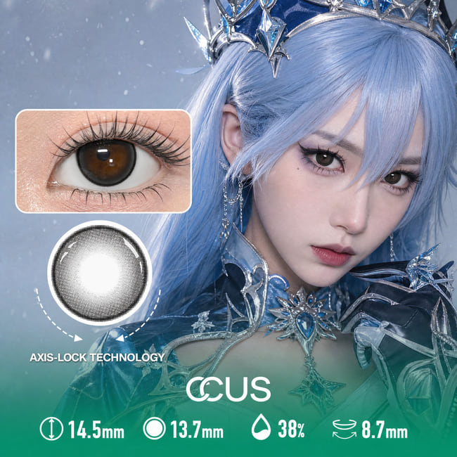 Dusk Breeze Jet Black Contact Lenses