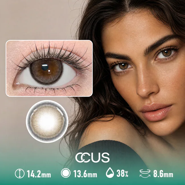 Marigold Dusk Honey Brown Contact Lenses