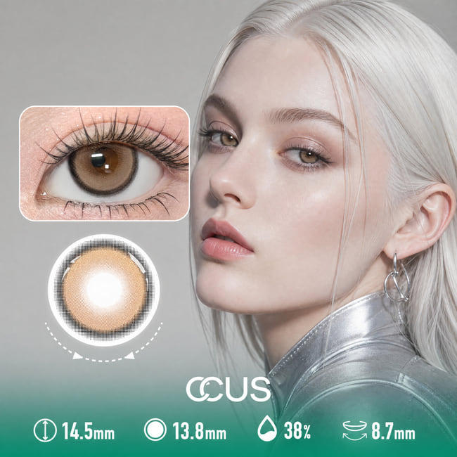 Silk Almond Brown Contact Lenses