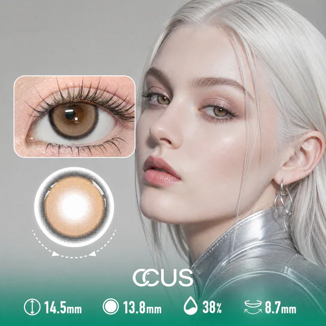 Silk Almond Brown Contact Lenses