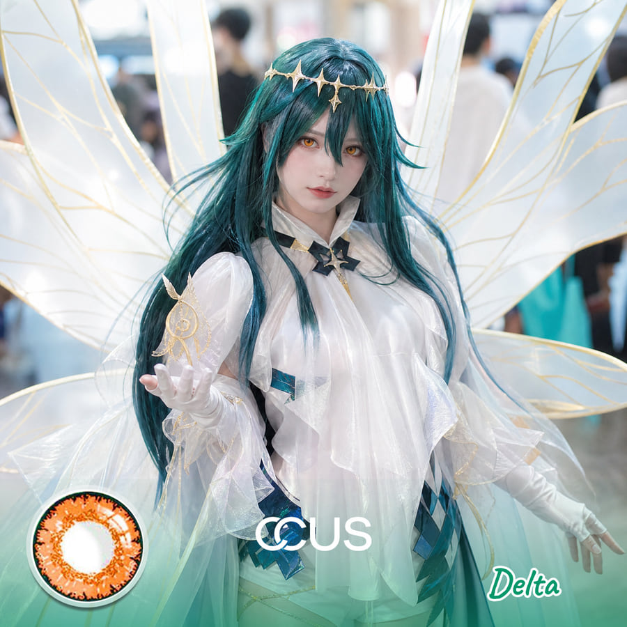 Hg2 : Delta Cosplay Orange Contact Lenses - Ccus Eyewear · Premium Colored Contacts Houkai Gakuen 2 : Delta Cosplay Orange Contact Lenses