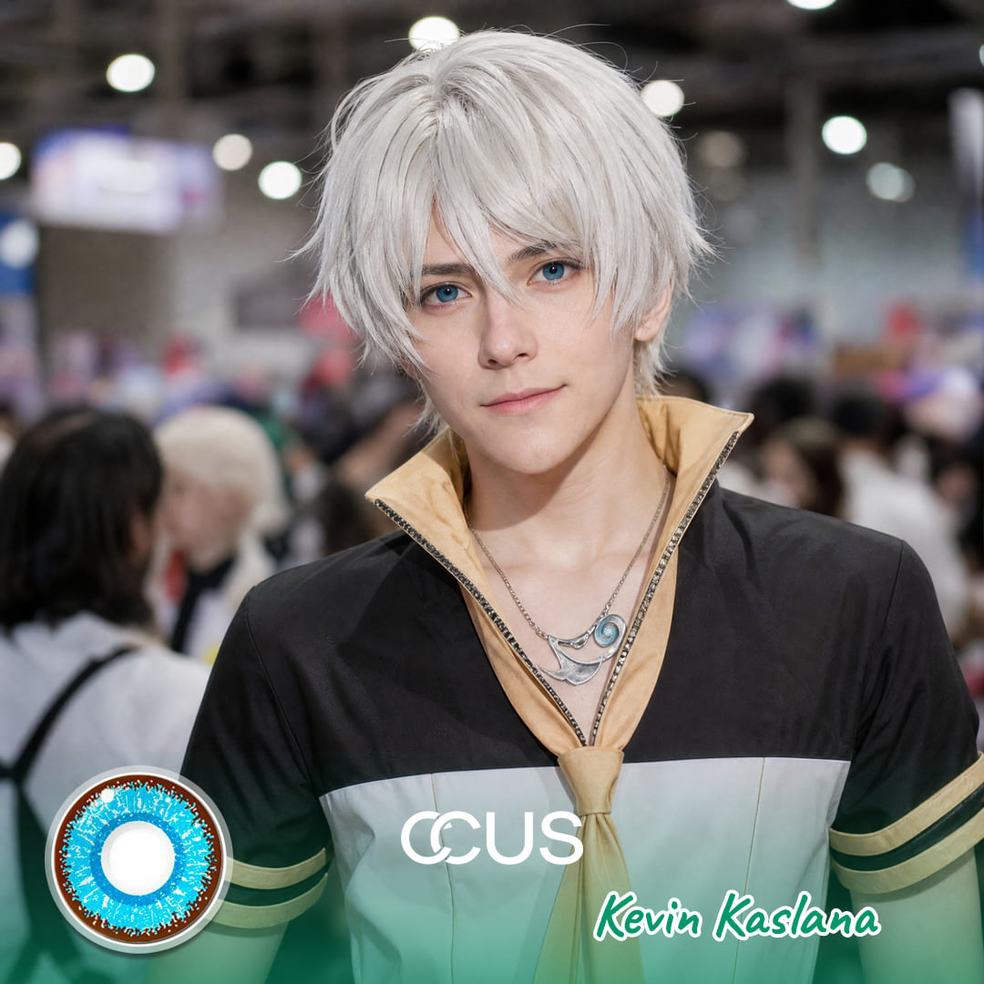 Hg2 : Kevin Kaslana Cosplay Blue Contact Lenses - Ccus Eyewear · Premium Colored Contacts Houkai Gakuen 2 : Kevin Kaslana Cosplay Blue Contact Lenses