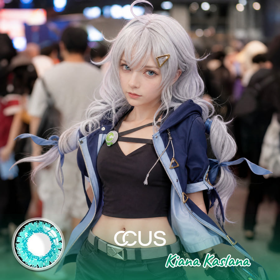 Hg2 : Kiana Kaslana Cosplay Light Blue Contact Lenses - Ccus Eyewear · Premium Colored Contacts Houkai Gakuen 2 : Kiana Kaslana Cosplay Light Blue Contact Lenses