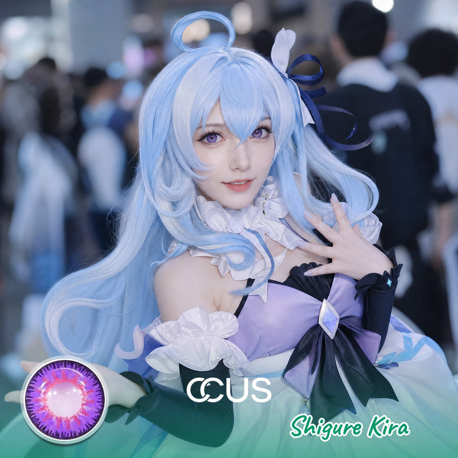 Hg2 : Shigure Kira Cosplay Purple Contact Lenses - Ccus Eyewear · Premium Colored Contacts Houkai Gakuen 2 : Shigure Kira Cosplay Purple Contact Lenses