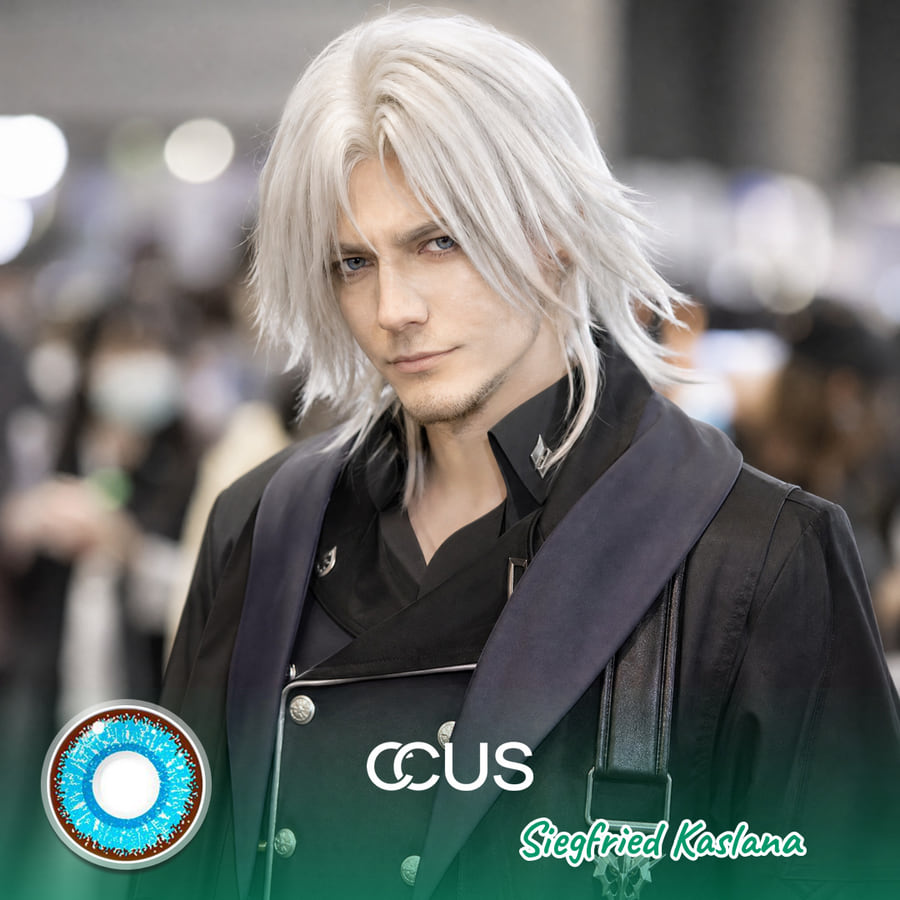 Hg2 : Siegfried Kaslana Cosplay Blue Contact Lenses - Ccus Eyewear · Premium Colored Contacts Houkai Gakuen 2 : Siegfried Kaslana Cosplay Blue Contact Lenses