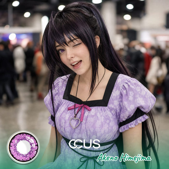 Akeno Himejima Cosplay Violet Contact Lenses | CCUS Eyewear