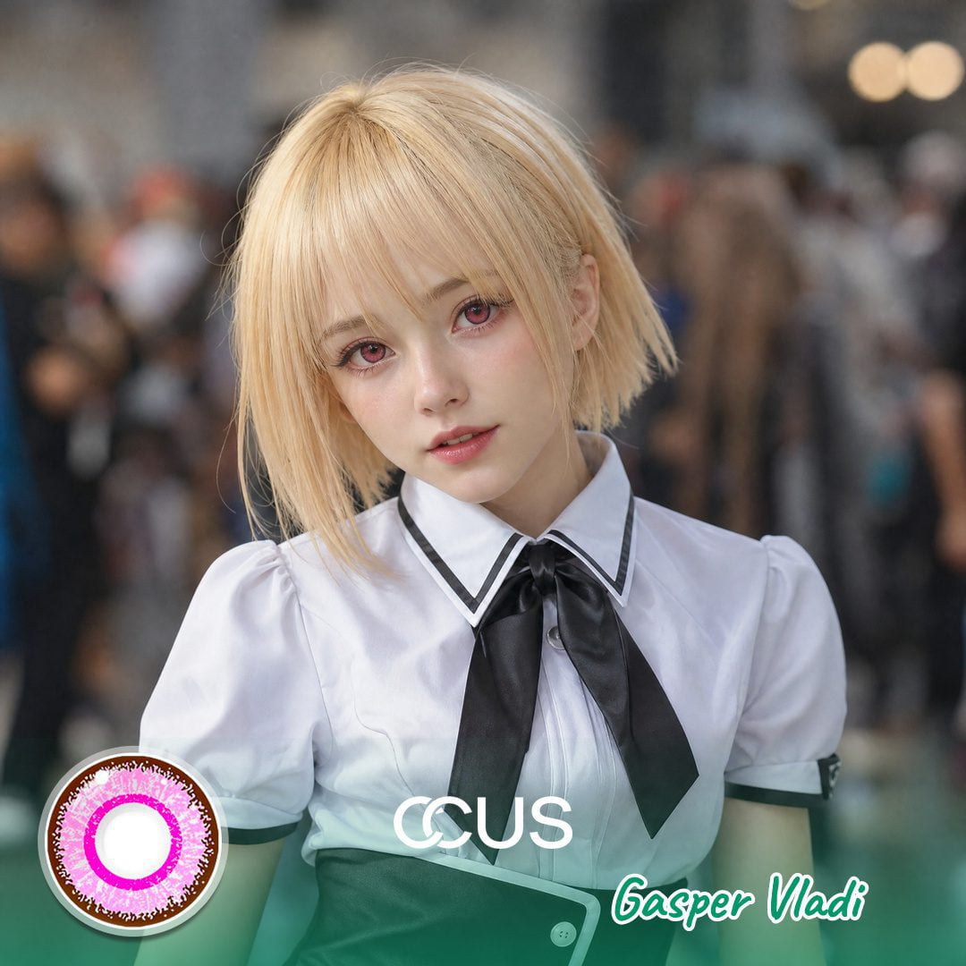 Gasper Vladi Cosplay Pink Contact Lenses | CCUS Eyewear