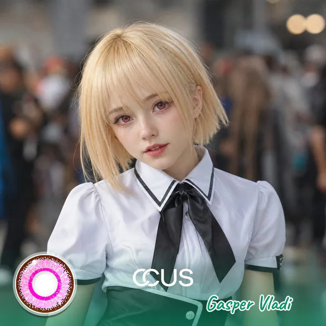 Gasper Vladi Cosplay Pink Contact Lenses | CCUS Eyewear