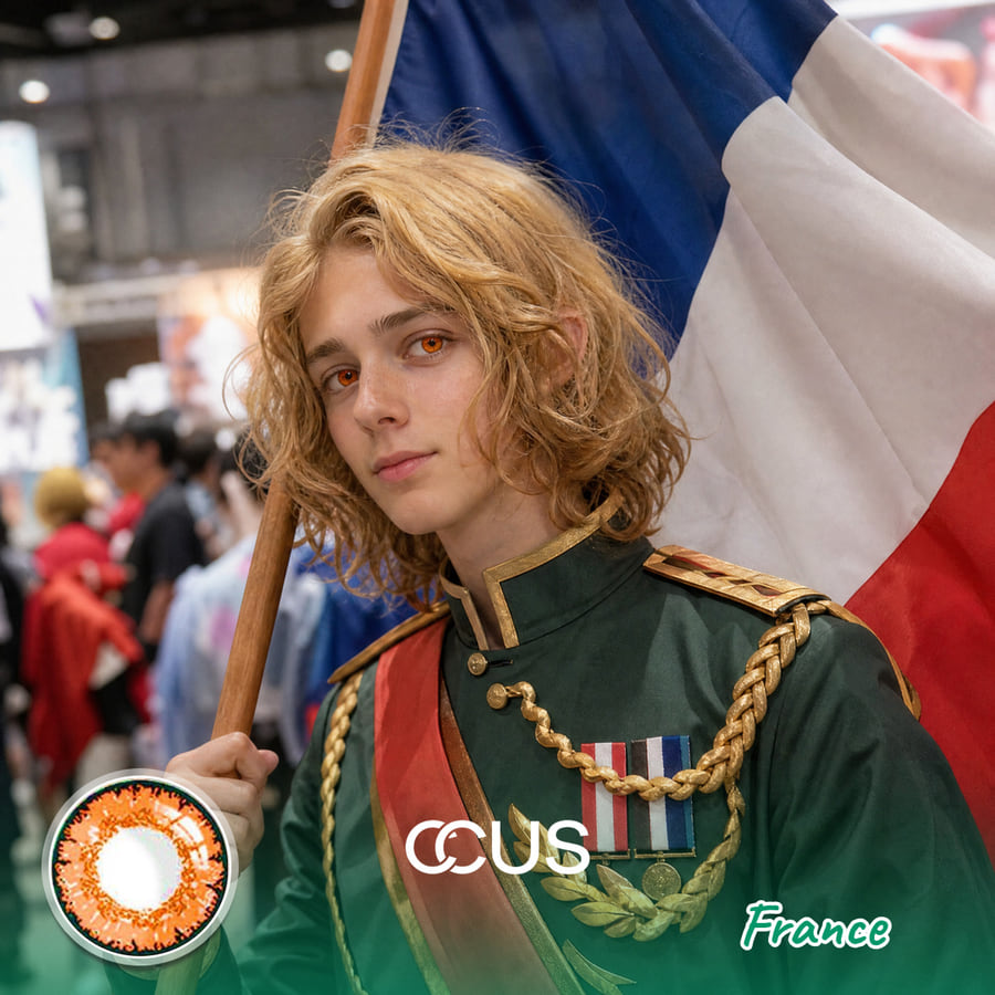 Aph : France Cosplay Contact Lenses - Ccus Eyewear · Premium Colored Contacts France Cosplay Contact Lenses | Ccus Eyewear