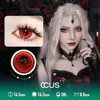 Dense Dot Mesh Red Cosplay Anime Vampire Demon Contact Lenses