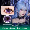Micro Dot Mesh Halftone Purple Contact Lenses