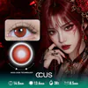 Halftone Mesh Gradient Red Cosplay Contact Lenses