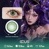 Dotted Mesh Halftone Green Contact Lenses