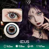 Demon Halo Eye Halloween Red gothic Contact Lenses