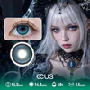 Halftone Halo Mesh Blue Cosplay Contact Lenses - Ccus Eyewear · Premium Colored Contacts Halftone Halo Mesh Blue Cosplay Contact Lenses