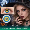 Bullseye Iris Cartoon Comic Yellow Cosplay Contact Lenses