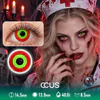 Concentric Bullseye Target Crazy Red Contact Lenses
