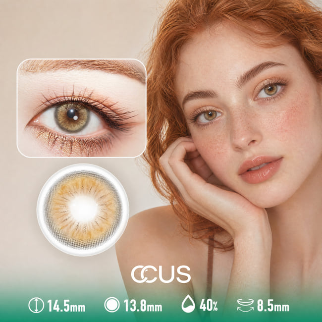 Autumn Lantern Amber Brown Contact Lenses