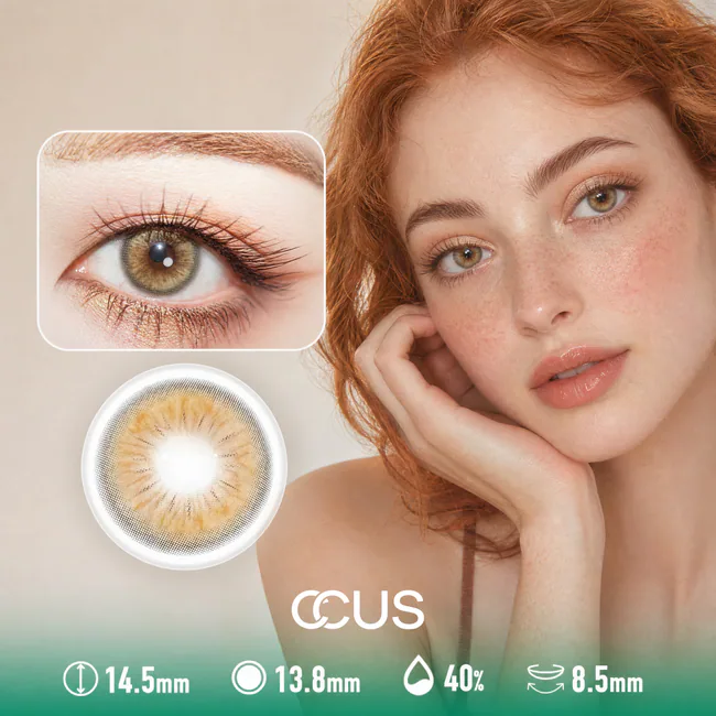 Autumn Lantern Amber Brown Contact Lenses