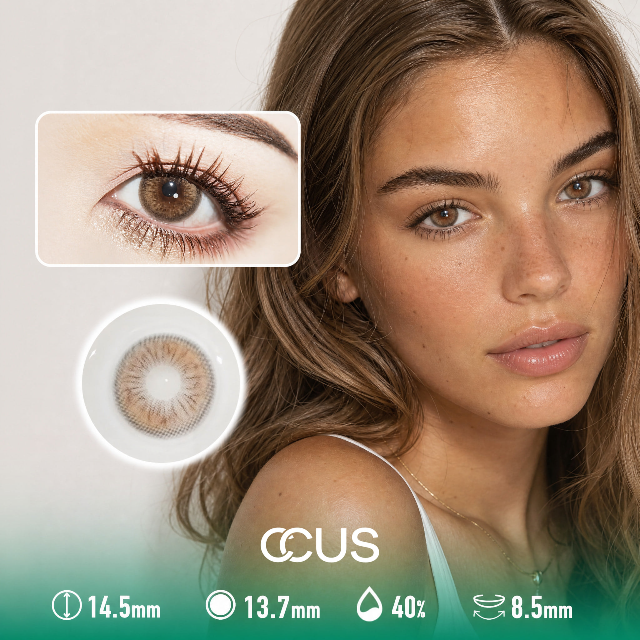 Autumn Dahlia Toffee Brown Contact Lenses - Ccus Eyewear · Premium Colored Contacts Autumn Dahlia Toffee Brown Contact Lenses