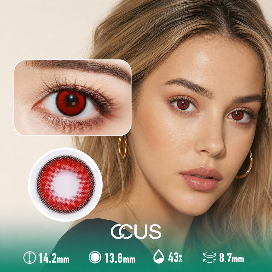 Dreamy Vienna Wine Red Contact Lenses