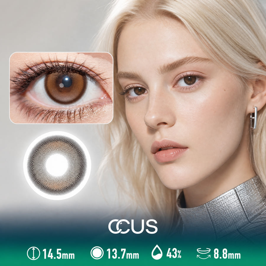 Velvet Camellia Caramel Brown Contact Lenses