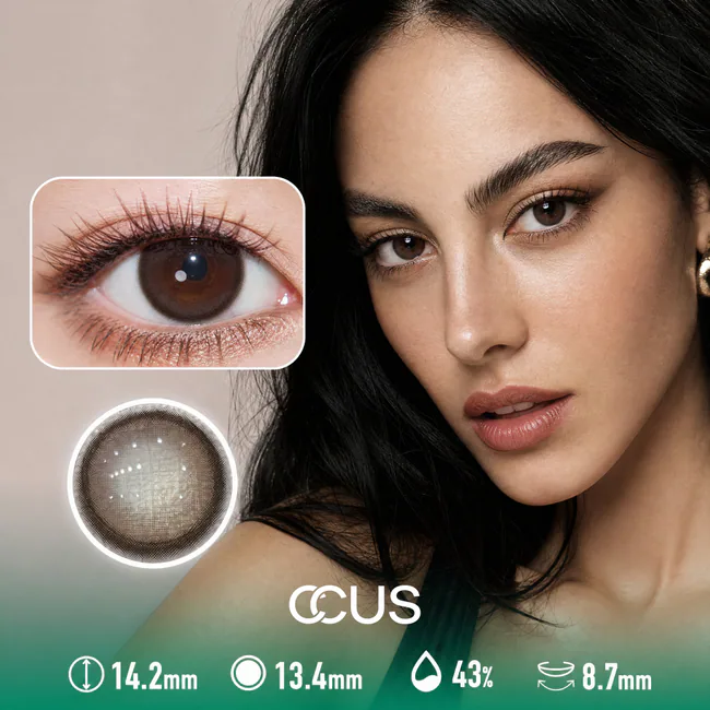 Satin Milk Tea Brown Contact Lenses