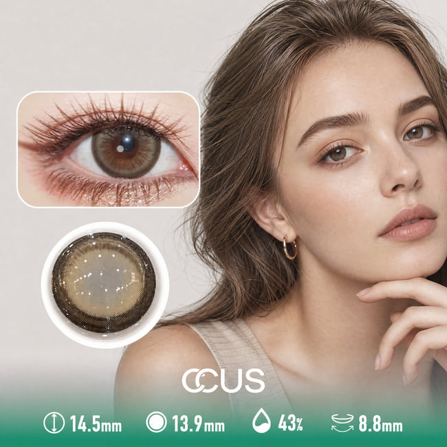 Amber Linen Brown Contact Lenses