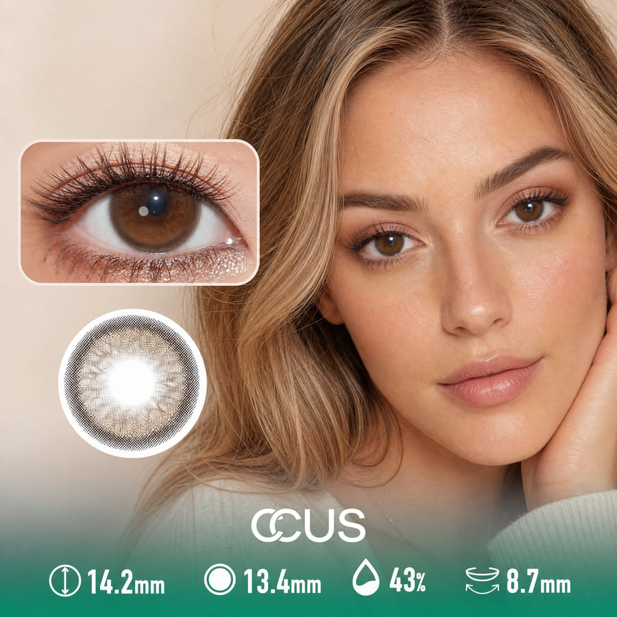 Verona Cocoa Brown Contact Lenses - Ccus Eyewear · Premium Colored Contacts Verona Cocoa Brown Contact Lenses