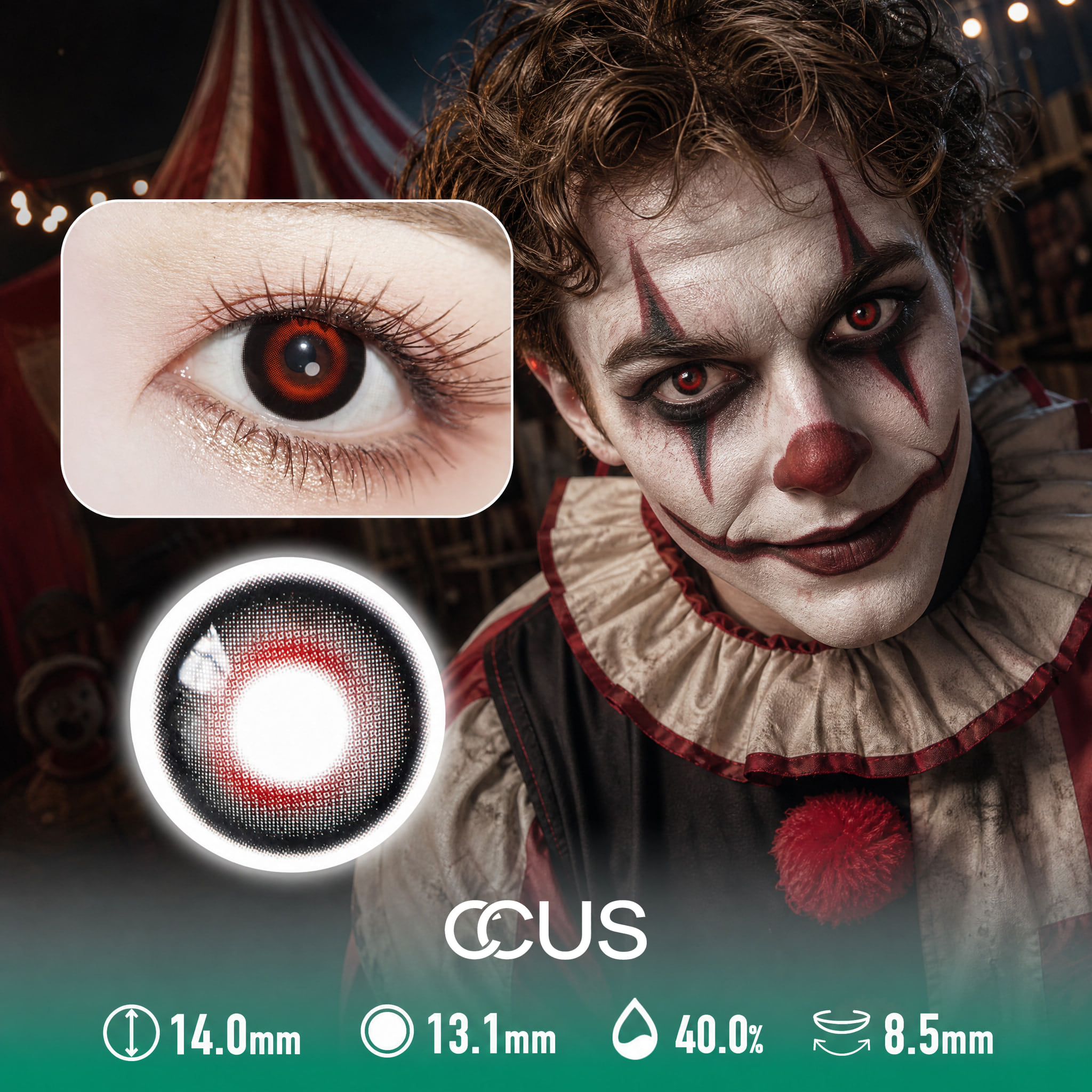 Obsidian Masque Black Contact Lenses - Ccus Eyewear · Premium Colored Contacts Obsidian Masque Black Contact Lenses