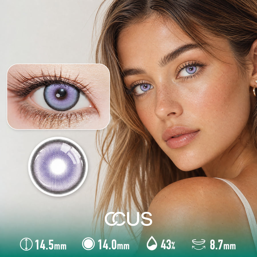 Solstice Mist Purple Contact Lenses - Ccus Eyewear · Premium Colored Contacts Solstice Mist Purple Contact Lenses