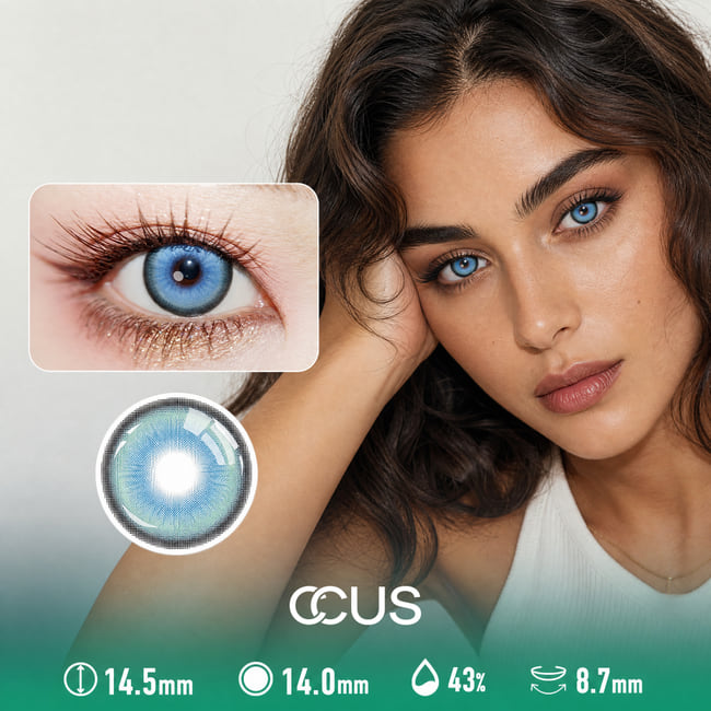 Aurora Spring Azure Blue Contact Lenses