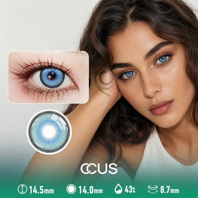 Aurora Spring Azure Blue Contact Lenses