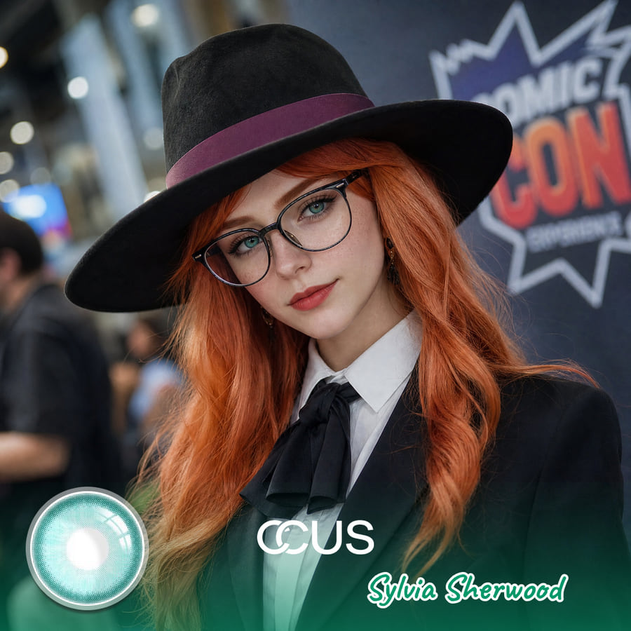 Sylvia Sherwood Cosplay Contact Lenses - Teal/Blue-Green | Ccus Eyewear
