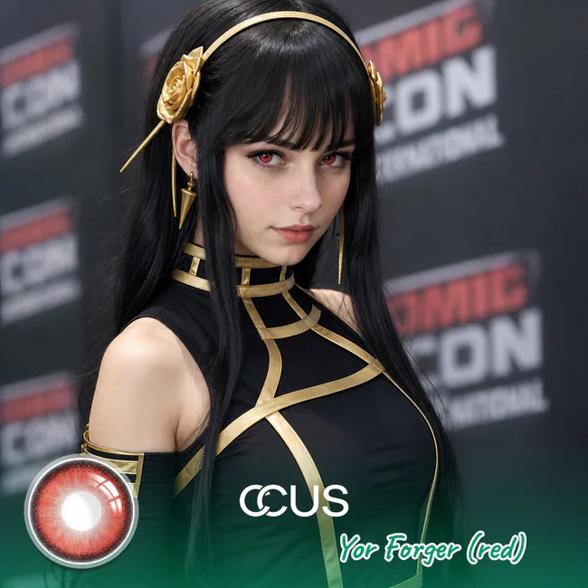 Yor Forger Cosplay Contact Lenses - Red | CCUS Eyewear