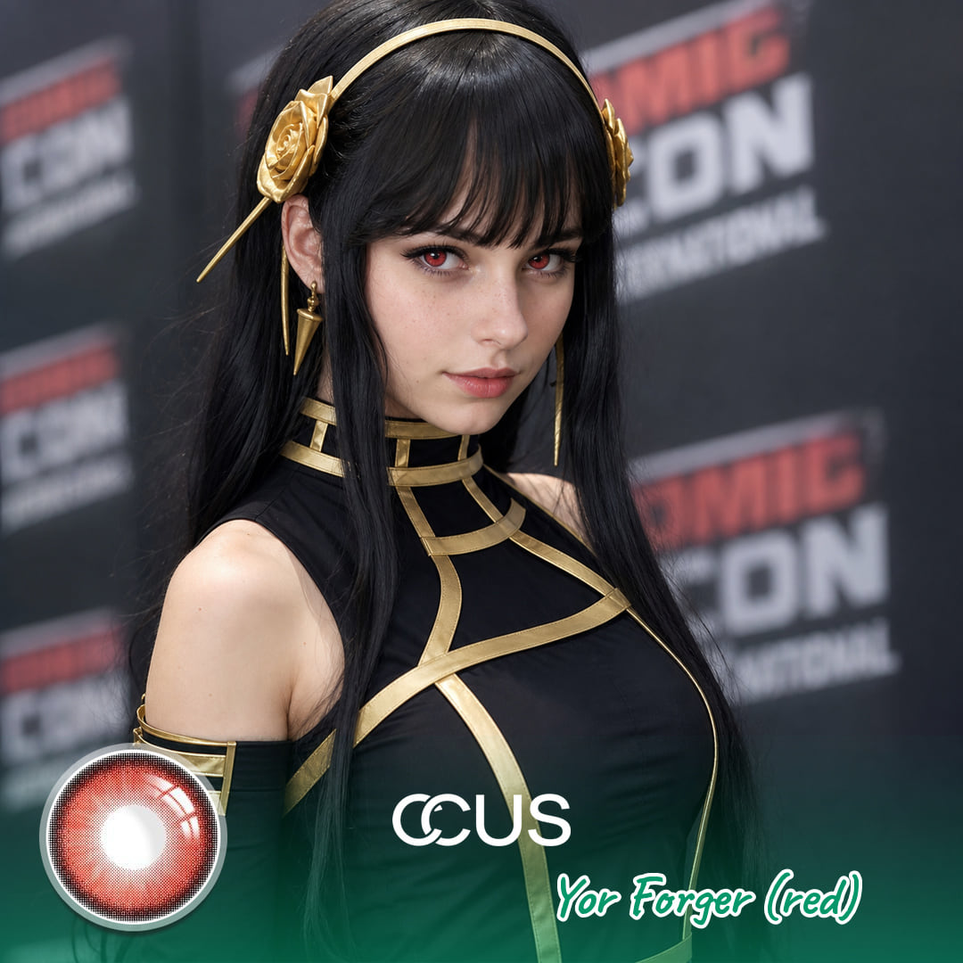 Yor Forger Cosplay Contact Lenses - Red | Ccus Eyewear