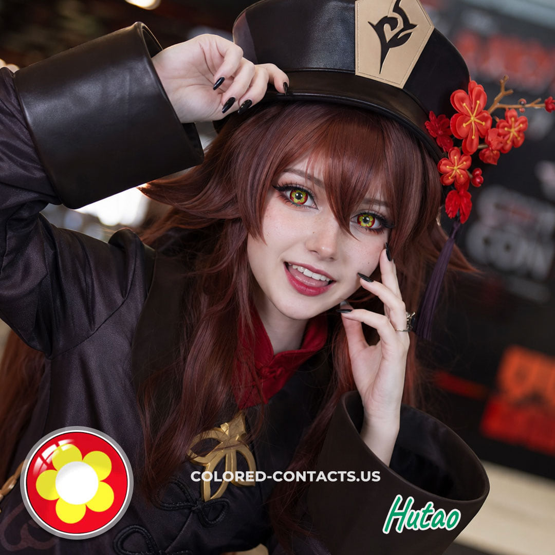 Gi : Hutao Cosplay Contact Lenses