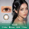 Frosted Amber Brown Contact Lenses