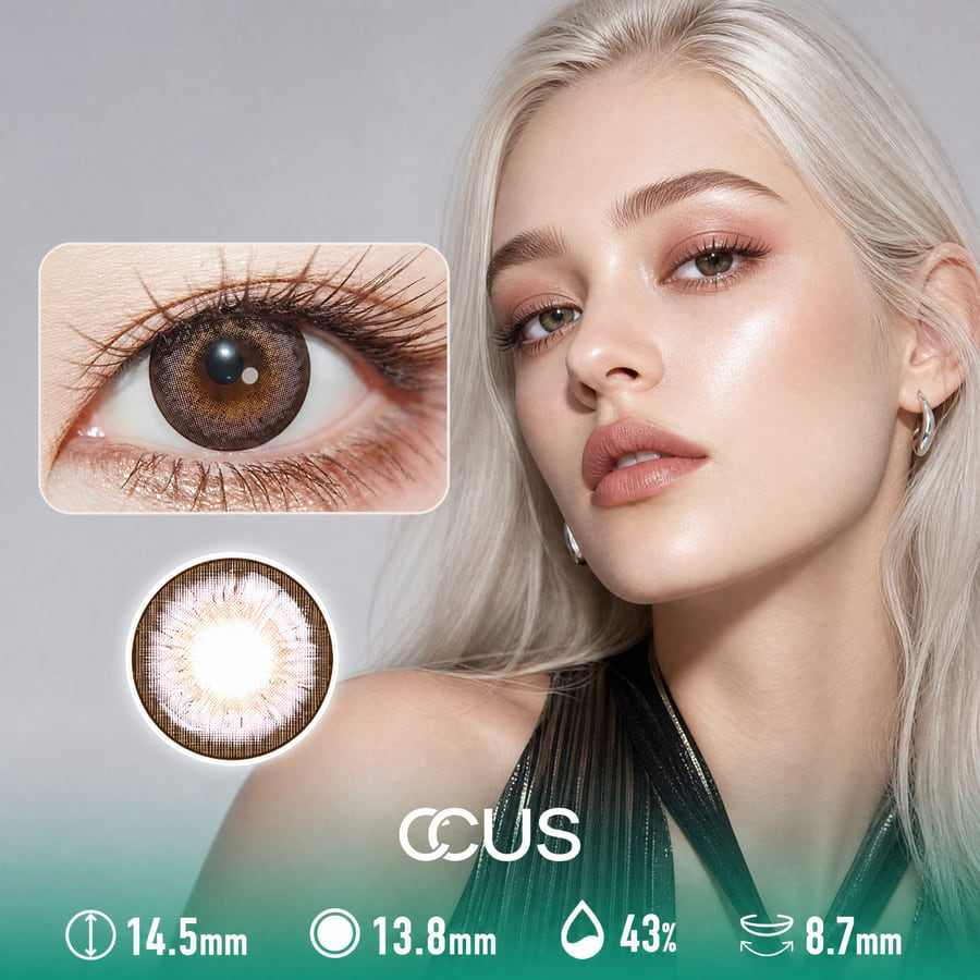 Lotus Halo Brown Contact Lenses - Ccus Eyewear · Premium Colored Contacts Lotus Halo Brown Contact Lenses