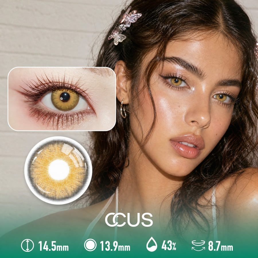 Opal Frost Honey Brown Contact Lenses - Ccus Eyewear · Premium Colored Contacts Opal Frost Honey Brown Contact Lenses