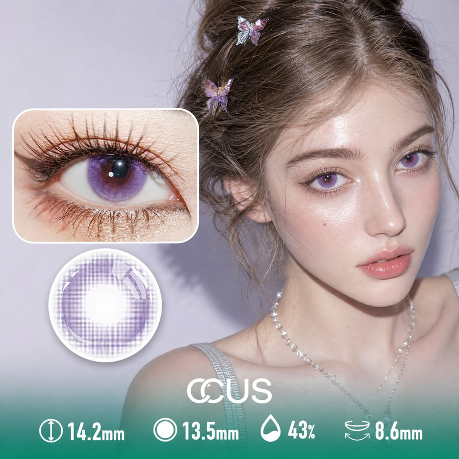 Milan Lace Lilac Purple Contact Lenses - Ccus Eyewear · Premium Colored Contacts Milan Lace Lilac Purple Contact Lenses