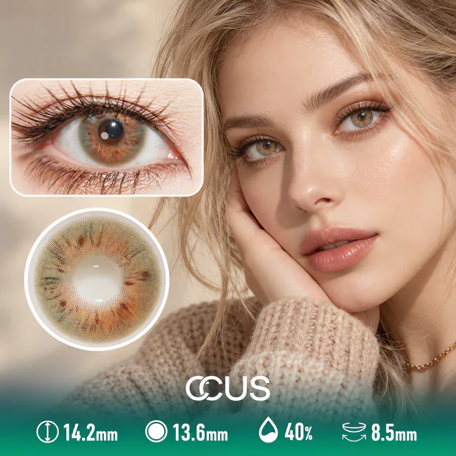 Vienna Latte Caramel Brown Contact Lenses