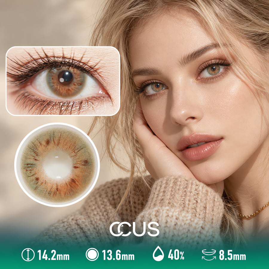Vienna Latte Caramel Brown Contact Lenses