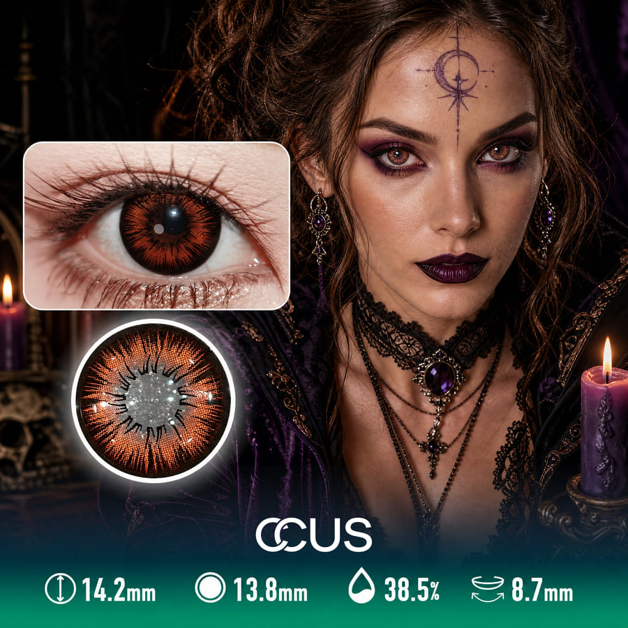Midnight Brown Halloween Contact Lenses - Ccus Eyewear · Premium Colored Contacts Midnight Brown Halloween Contact Lenses