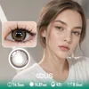 Golden Foam Amber Brown Contact Lenses